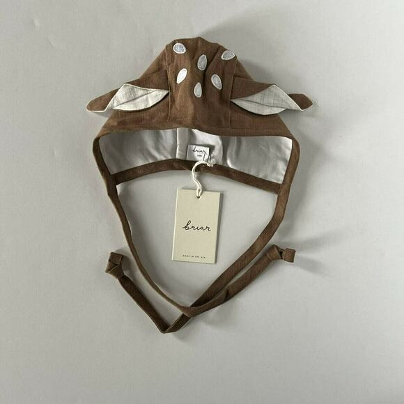 NEW Briar Baby Fawn Cotton Lined Bonnet - Picture 4 of 10
